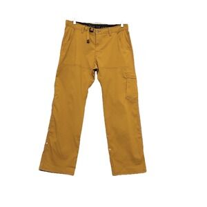 Prana Pants Stretch Zion Mens 34x30 Dark Ginger Cargo Hiking Outdoor Gorpcore
